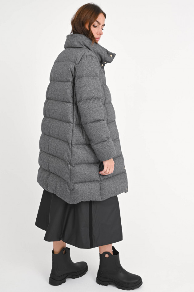 Moncler Daunenmantel COCHELONG mit Cashmere in Grau
