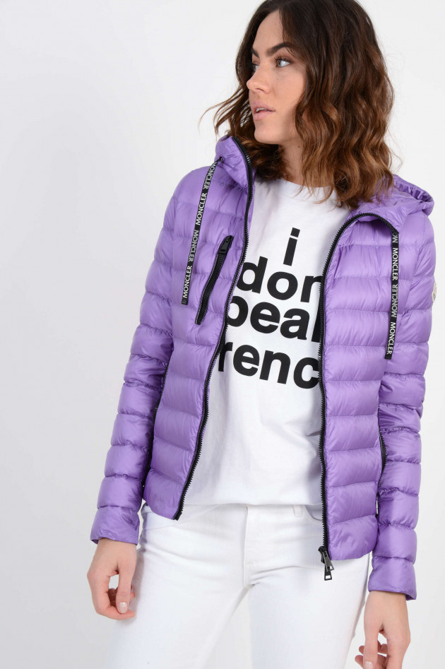 Moncler Leichtdaunenjacke SEOUL mit Moncler Logoband in Violett