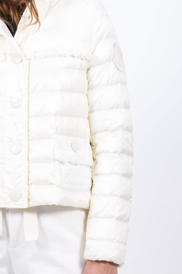 Moncler Daunenjacke LUNAIRE mit Tweed-Details in Natur