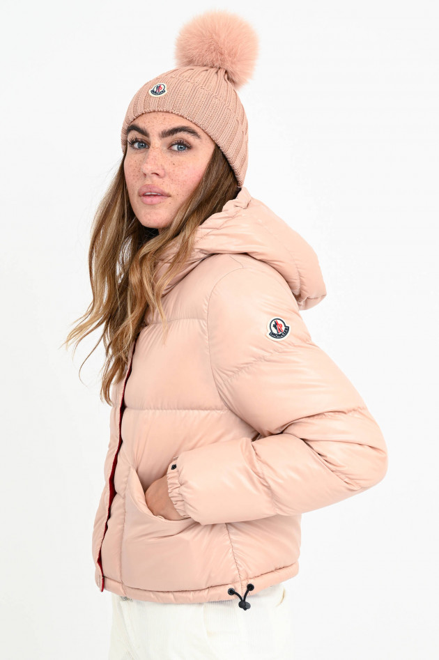 Moncler Cropped Steppjacke BARDANETTE in Rosé