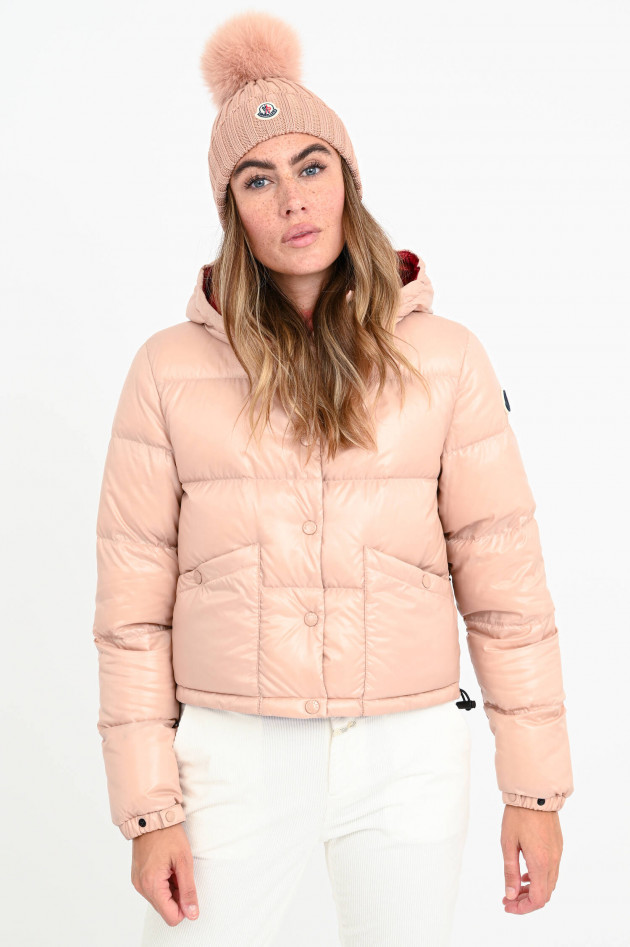 Moncler Cropped Steppjacke BARDANETTE in Rosé