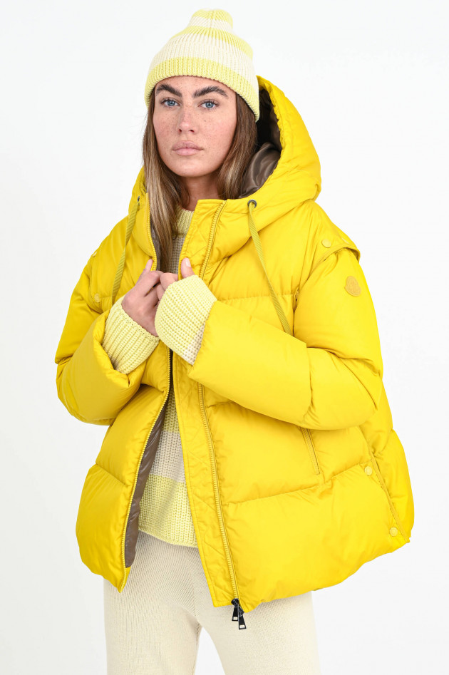 Moncler Verstallbare Daunenjacke ASARET Senfgelb