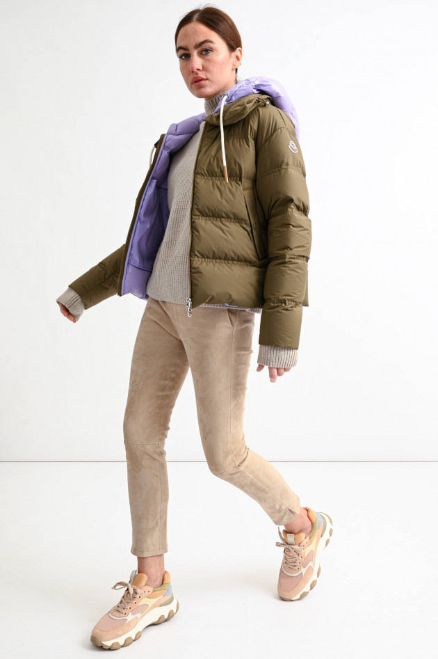 Moncler Daunenjacke LOCTUDY in Oliv/Lila