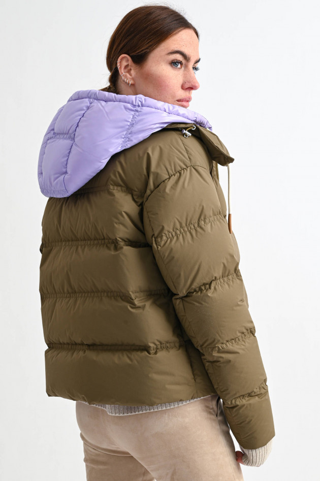Moncler Daunenjacke LOCTUDY in Oliv/Lila