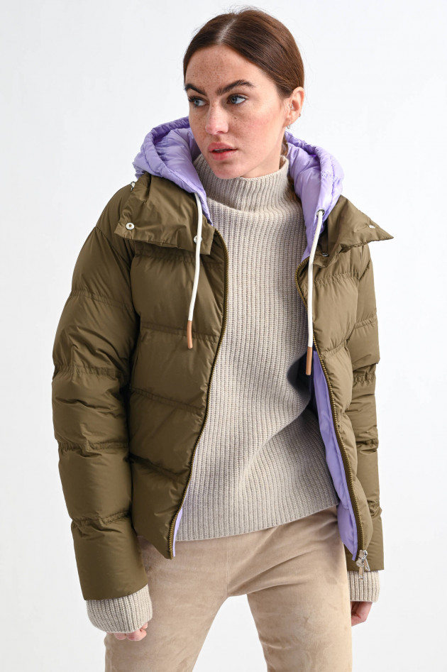 Moncler Daunenjacke LOCTUDY in Oliv/Lila