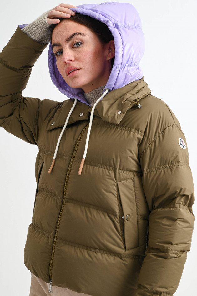Moncler Daunenjacke LOCTUDY in Oliv/Lila