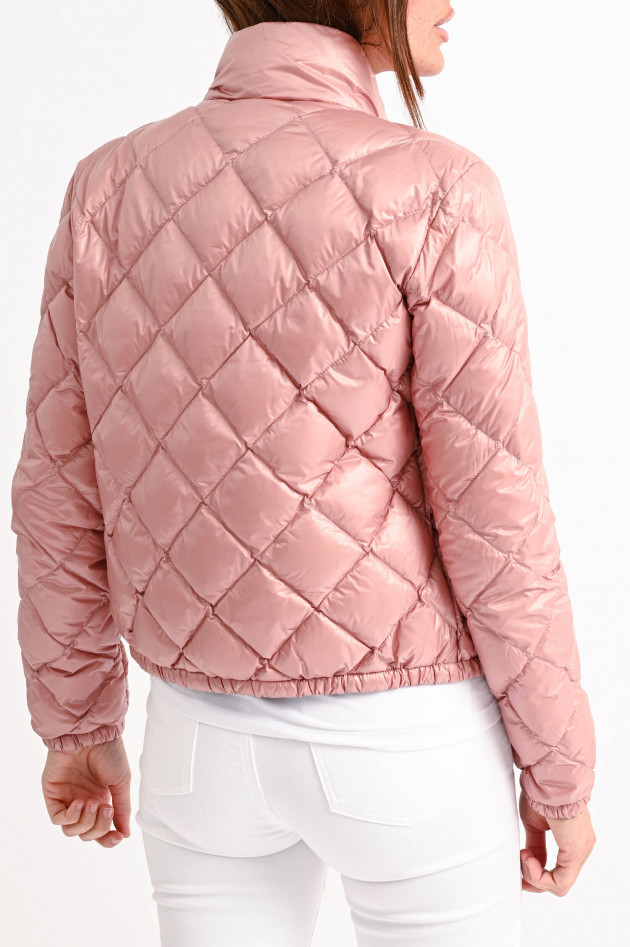 Moncler Jacke BINIC mit Diamanten-Stepp in Rosa