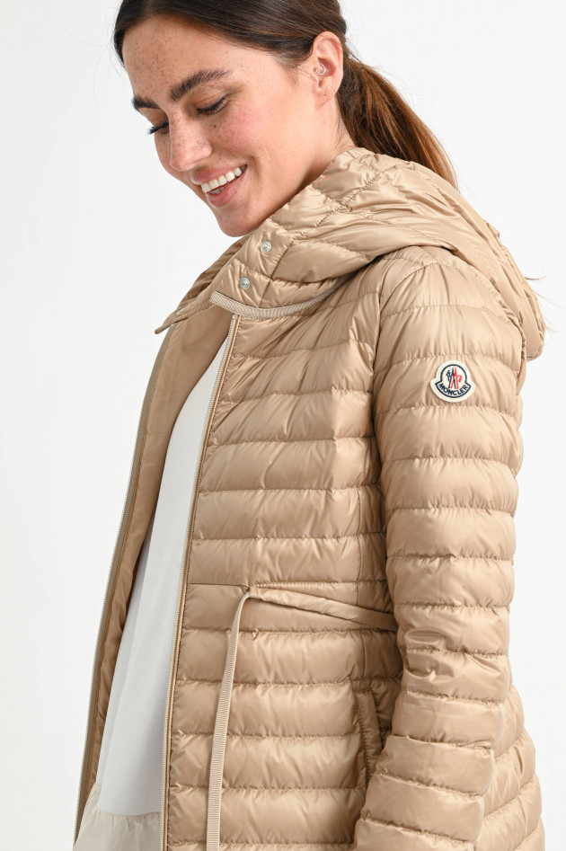Moncler Leichter Daunenmantel BARBEL in Beige