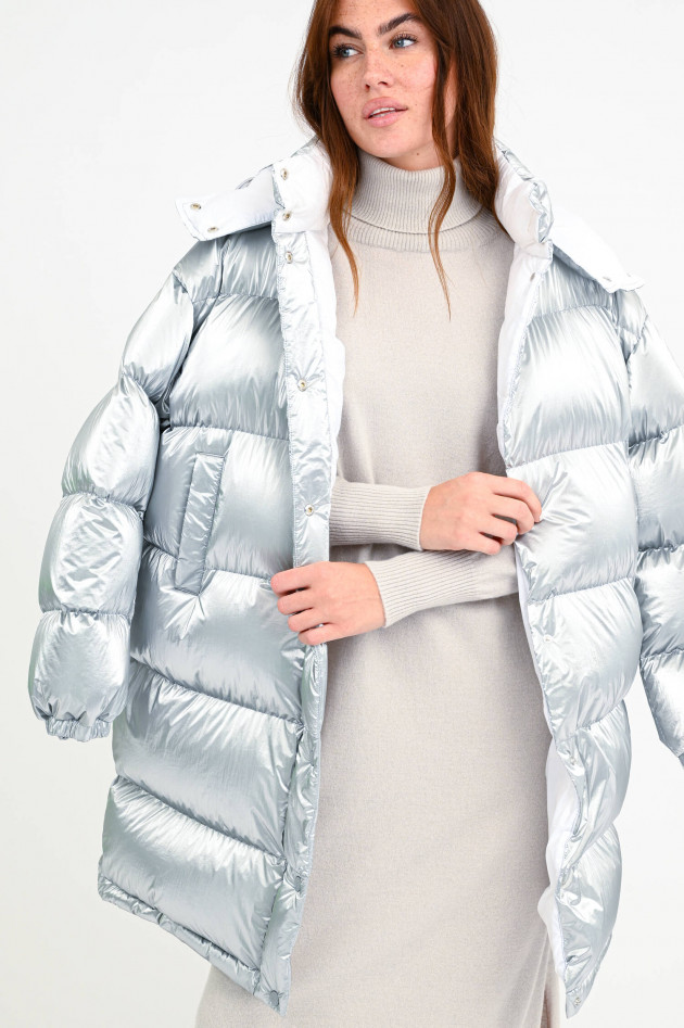 Moncler Daunenstepp-Kurzmantel GAOU in Silber