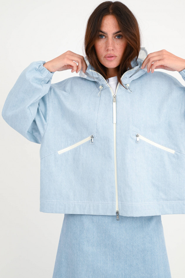 Moncler Jeansjacke SEVERAU in Hellblau
