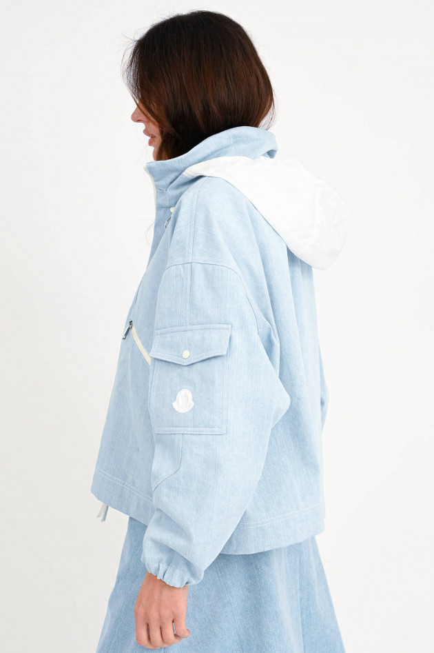 Moncler Jeansjacke SEVERAU in Hellblau