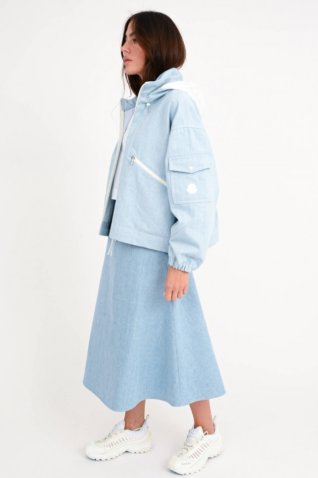 Moncler Jeansjacke SEVERAU in Hellblau