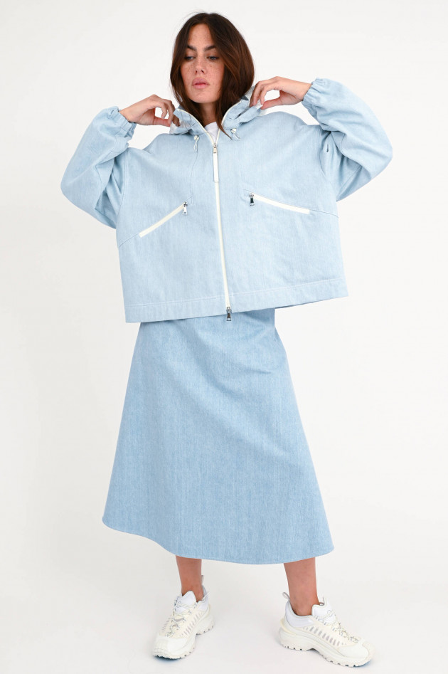 Moncler Jeansjacke SEVERAU in Hellblau