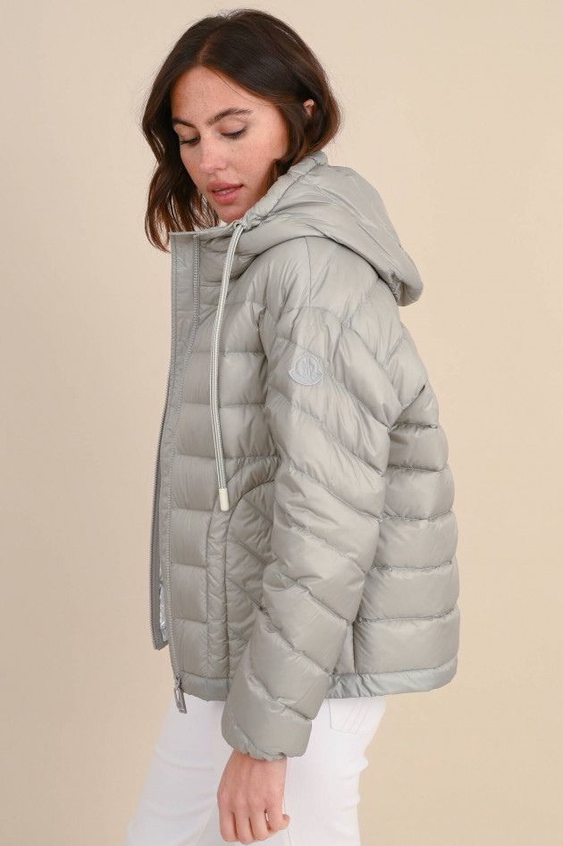 Moncler Jacke DELFO aus Daunenstepp in Silbergrau