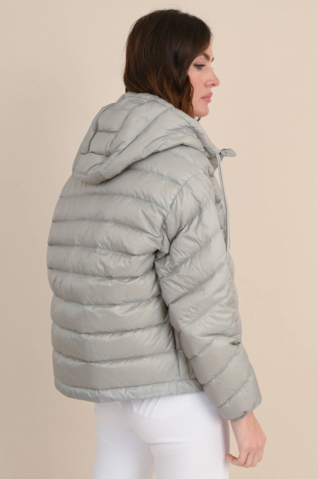 Moncler Jacke DELFO aus Daunenstepp in Silbergrau