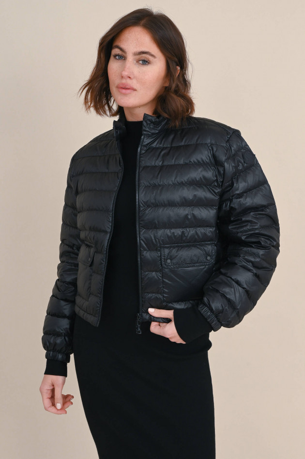 Moncler Kurze Leichtdaunenjacke MORELANS in Schwarz