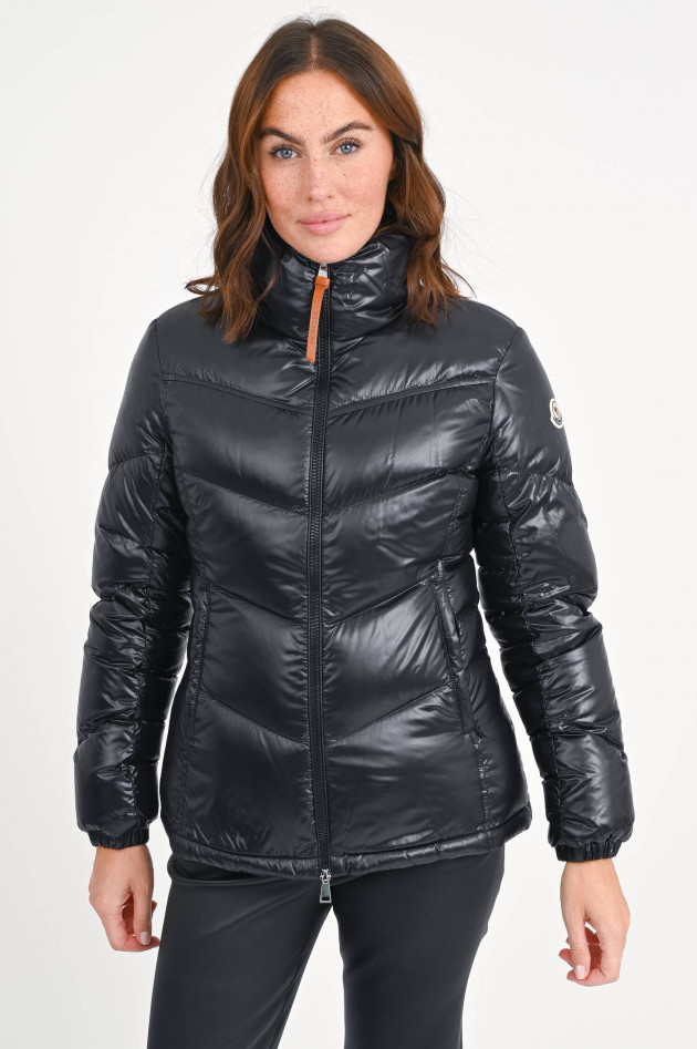 Moncler Daunenjacke GAST in Schwarz glänzend