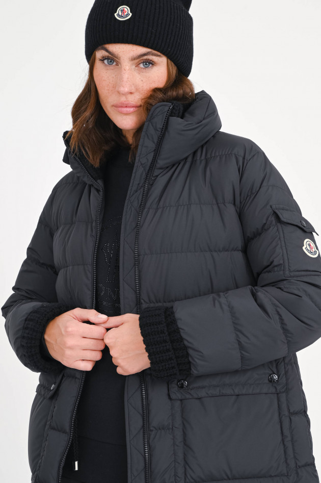 Moncler Daunenjacke BAUX in mattem Schwarz