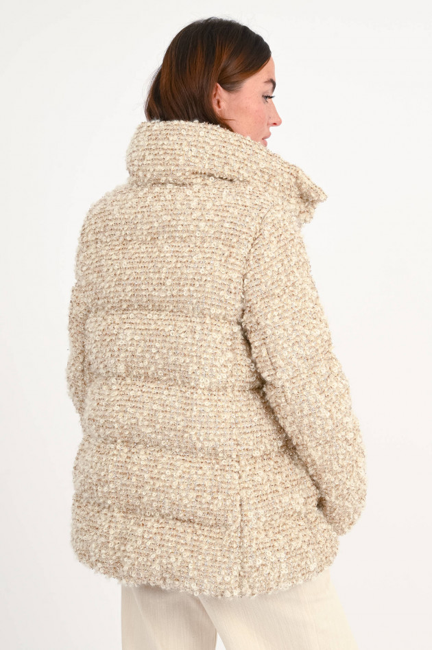 Moncler Jacke COCHEVISSE in Boucle-Optik in Gold/Weiß