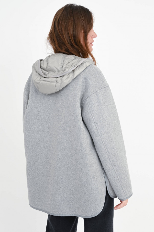 Moncler 2-in-1 Woll-Cashmere Jacke REPOSSE in Hellgrau