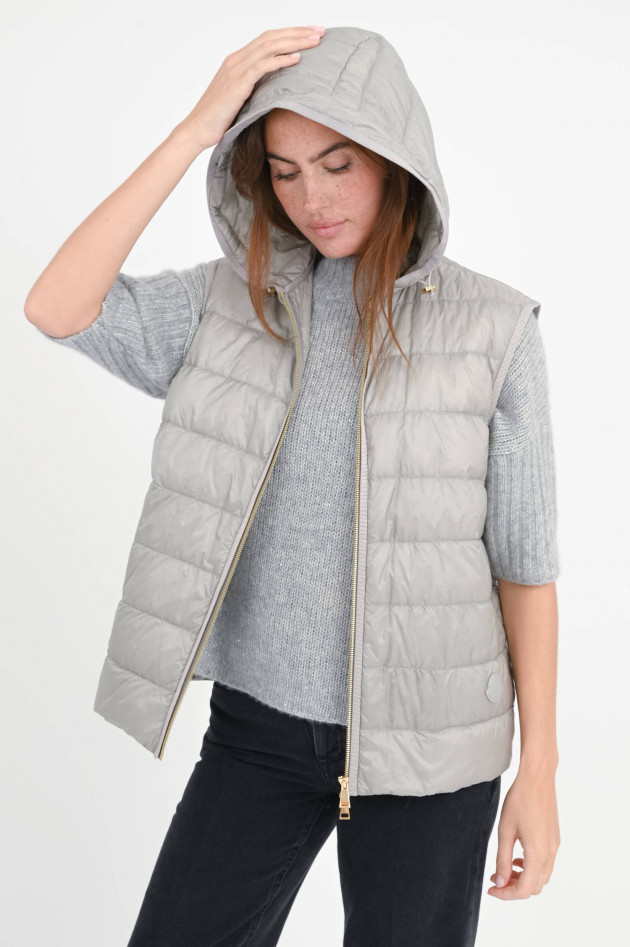 Moncler 2-in-1 Woll-Cashmere Jacke REPOSSE in Hellgrau