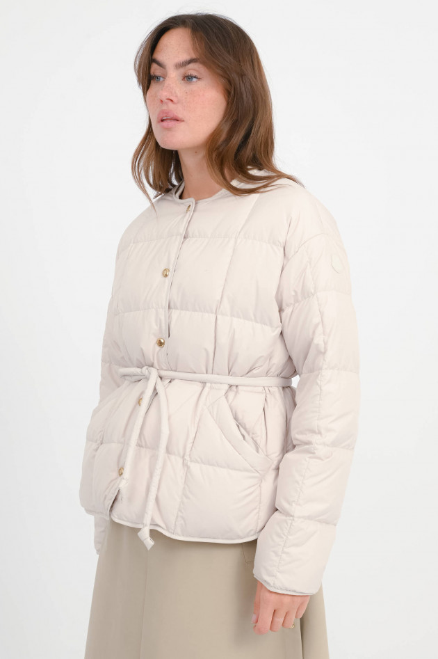 Moncler Kurze CARAMAGNE Daunenjacke in Creme
