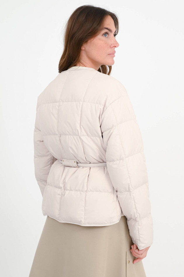 Moncler Kurze CARAMAGNE Daunenjacke in Creme