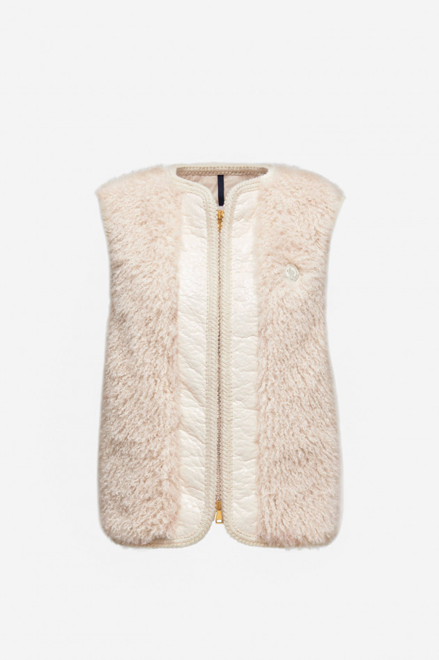 Moncler Teddy-Weste TOURNEL in Eggshell