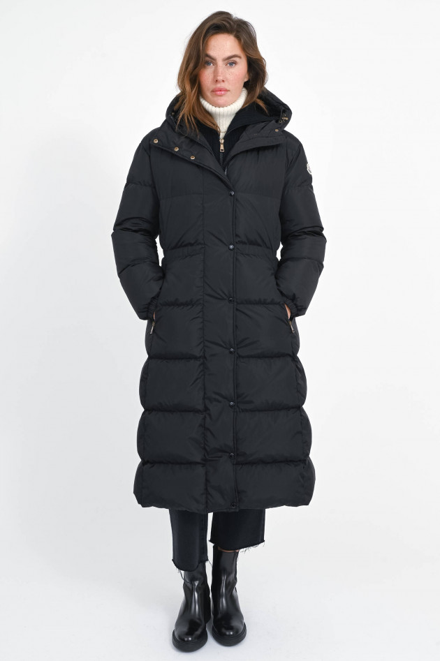 Moncler Mantel CHARMER aus Daunen in Schwarz