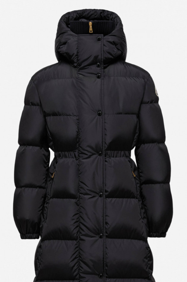Moncler Mantel CHARMER aus Daunen in Schwarz