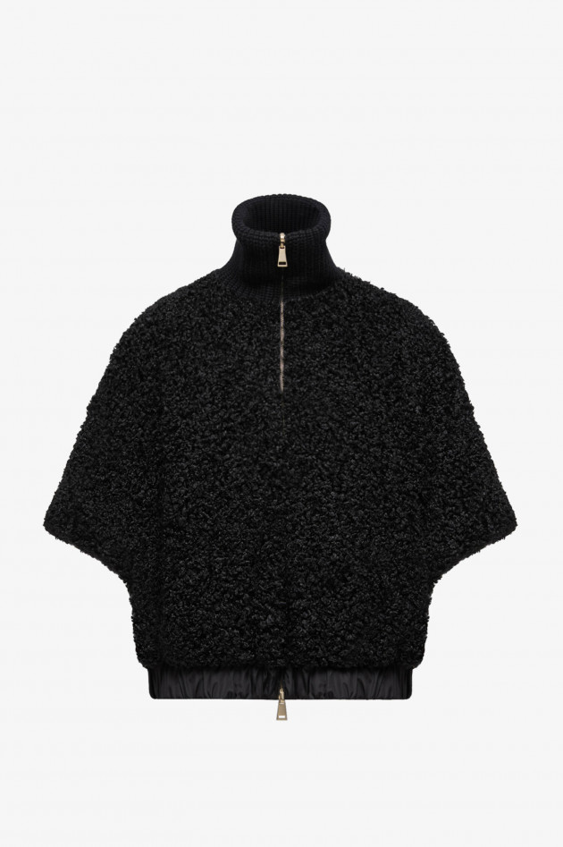 Moncler Wende-Cape-Jacke in Schwarz