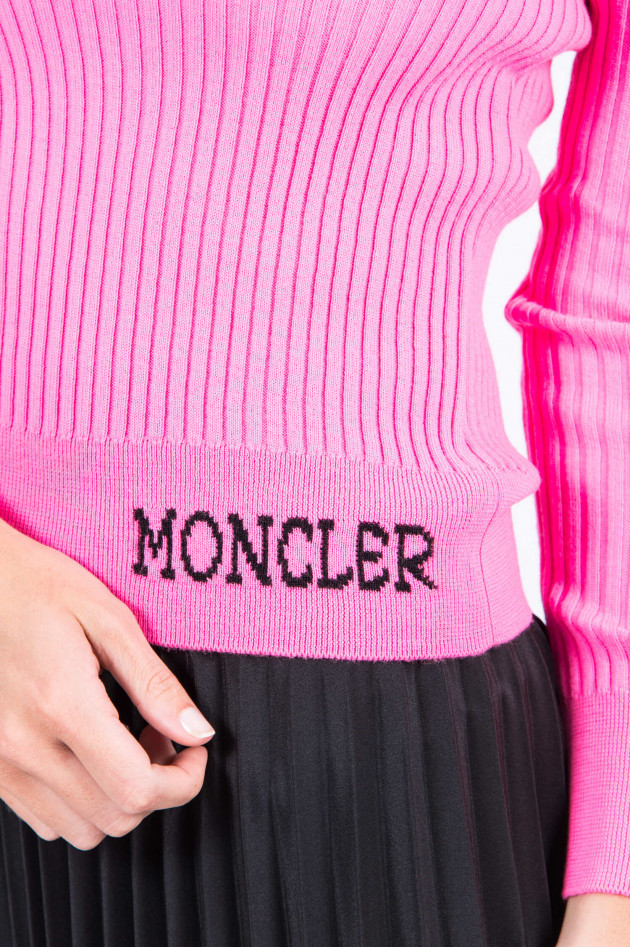 Moncler Rollkragen-Pullover in Neonpink