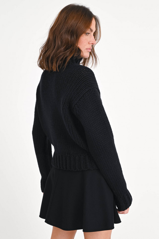 Moncler Strickpullover aus Woll-Mix in Schwarz