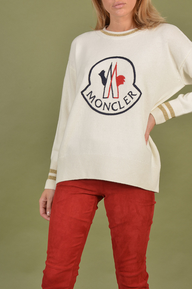 Moncler Strickpullover in Weiß