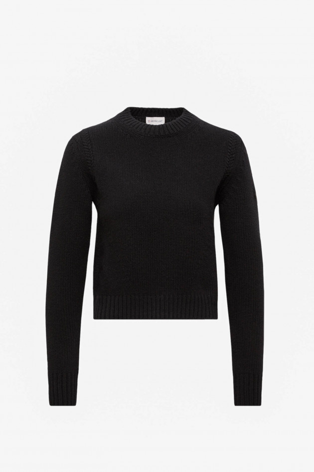 Moncler Woll-Mix-Pullover in Schwarz