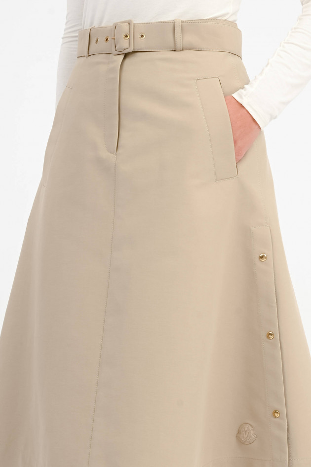 Moncler A-Linien-Rock in Beige