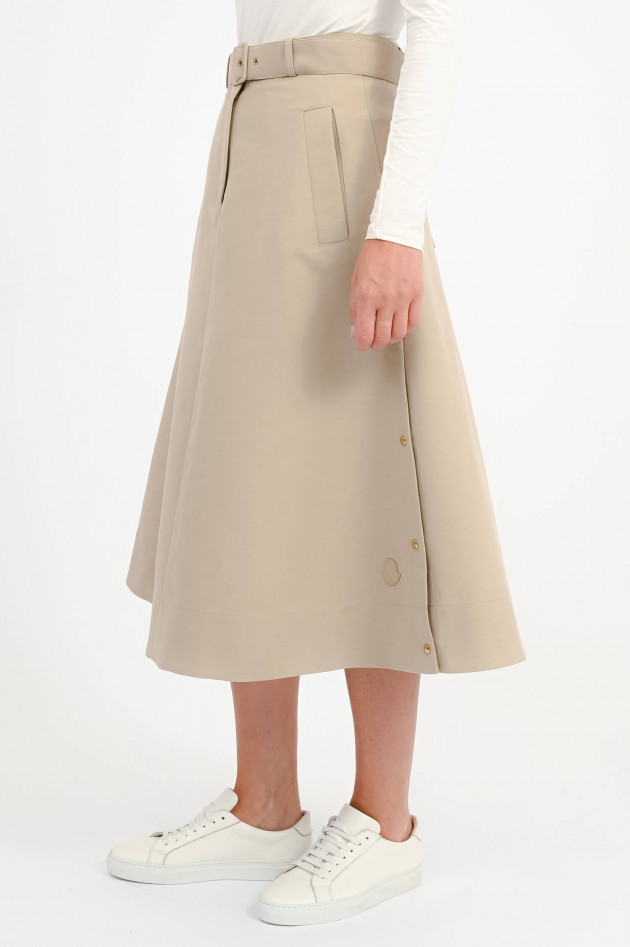 Moncler A-Linien-Rock in Beige