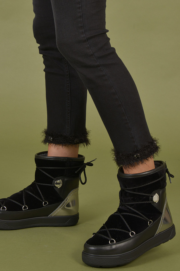 Moncler Boots in Schwarz