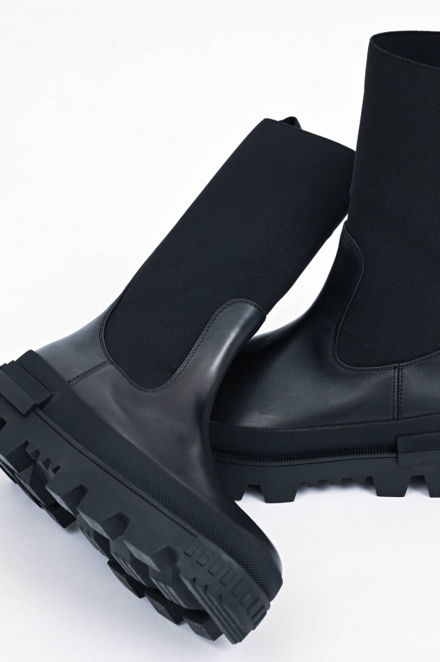 Moncler Chelsea Boot in Schwarz