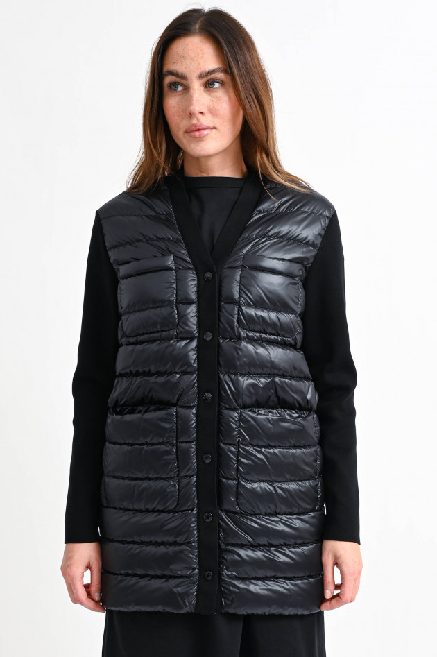 Moncler Stepp-Cardigan in Schwarz