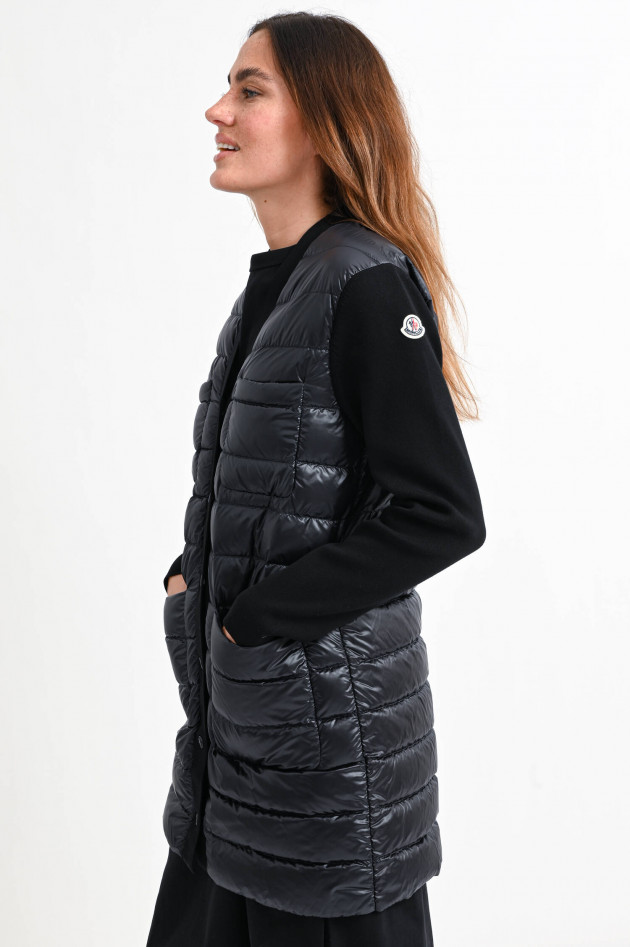 Moncler Stepp-Cardigan in Schwarz