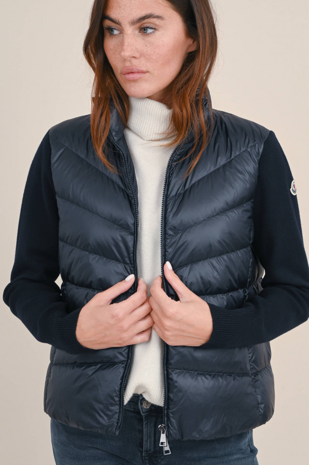 Moncler Hybrid Strickjacke in Navy