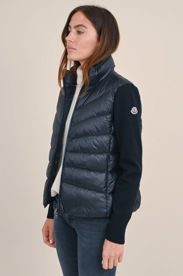 Moncler Hybrid Strickjacke in Navy