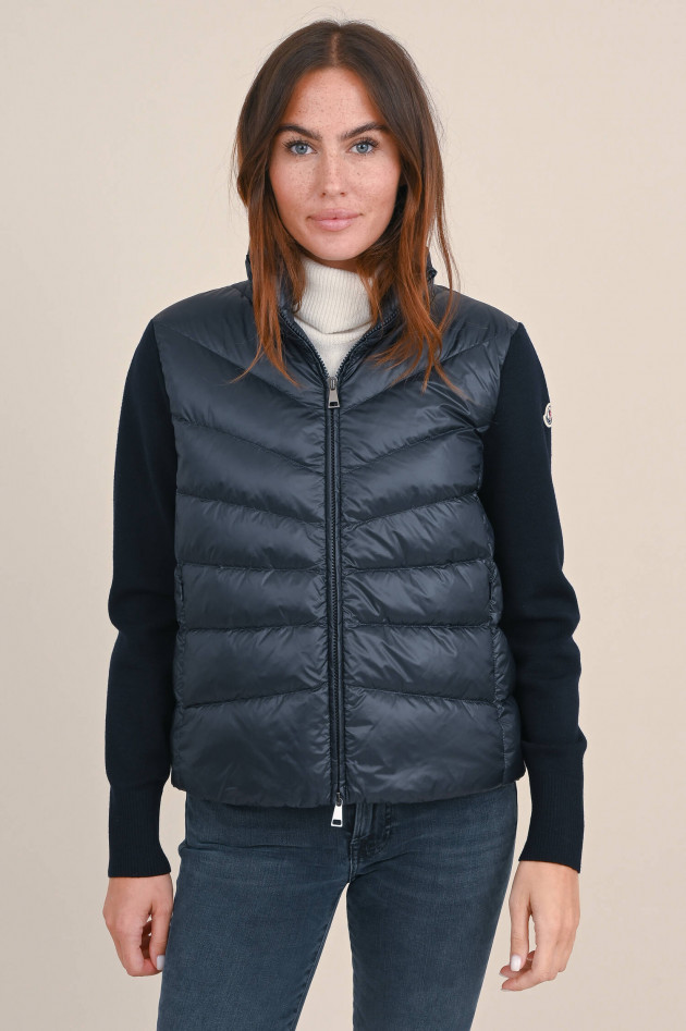 Moncler Hybrid Strickjacke in Navy