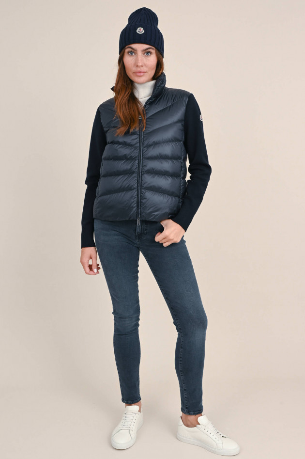 Moncler Hybrid Strickjacke in Navy