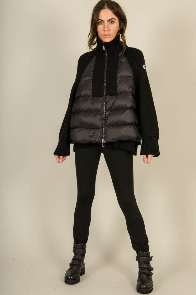 Moncler Jacke mit Dauneneinsatz in Schwarz