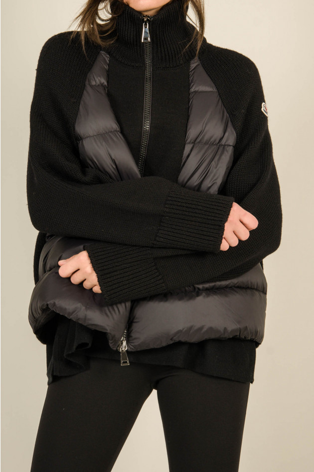 Moncler Jacke mit Dauneneinsatz in Schwarz