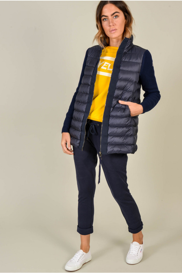 Moncler Jacke mit Strickärmel in Navy