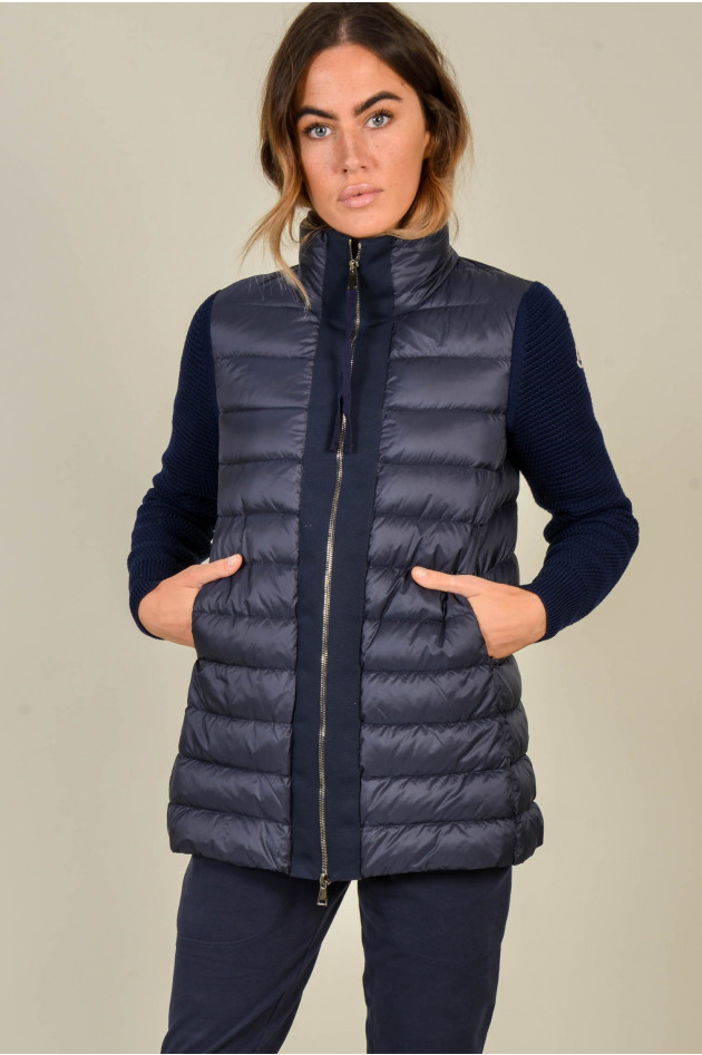 Moncler Jacke mit Strickärmel in Navy