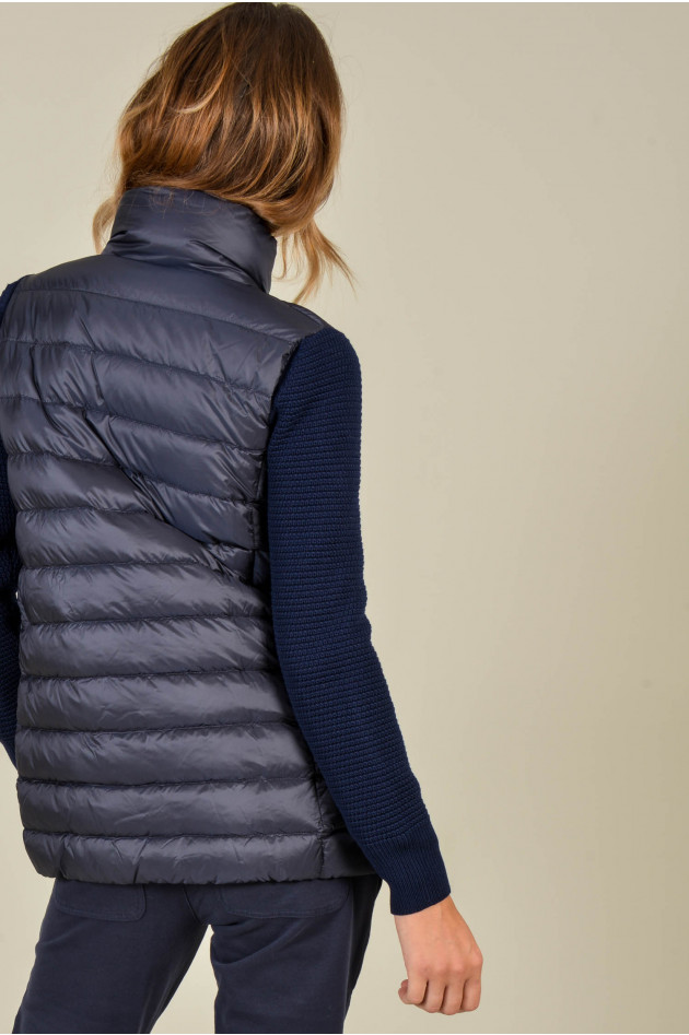 Moncler Jacke mit Strickärmel in Navy